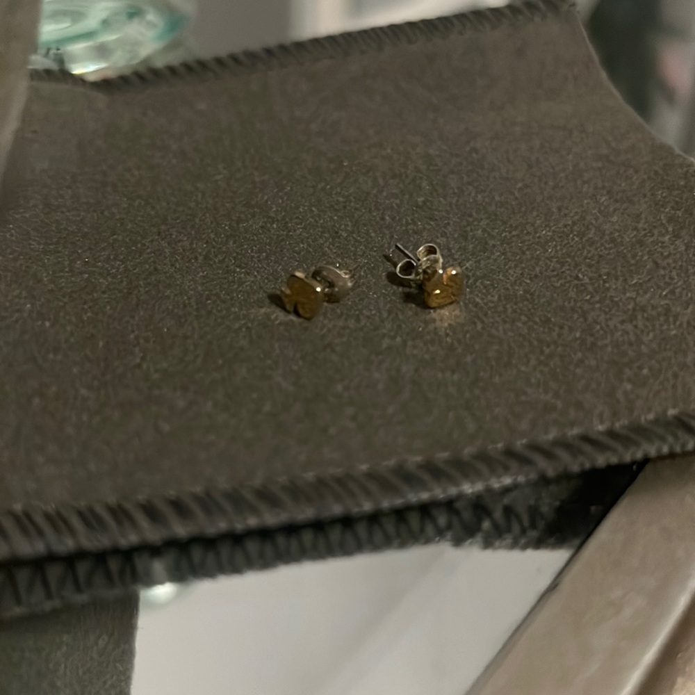 Kate spade stud earrings gold